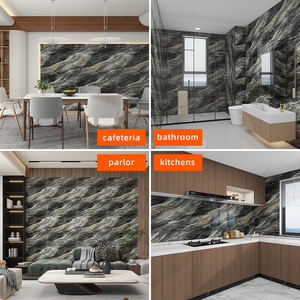 Autocollant imperméable et adhésif en marbre résistant à l'huile pour cuisine, chambre, <span class=keywords><strong>salle</strong></span> <span class=keywords><strong>de</strong></span> <span class=keywords><strong>bain</strong></span>, papier peint moderne en PVC, vinyle décoratif, <span class=keywords><strong>plaque</strong></span> autocollante - Product Image 6