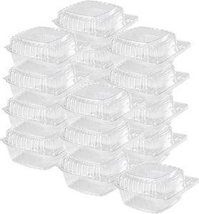 Envase Transparente Desechable de Plástico PP para Alimentos, con Cierre a Presión, para Panadería, Sushi, Pizza, Ensalada, Pastel, Sándwich - Product Image 2