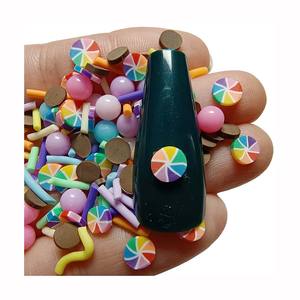 500g/<span class=keywords><strong>Lot</strong></span> Tranches <span class=keywords><strong>de</strong></span> pâte polymère, assortiment <span class=keywords><strong>de</strong></span> motifs : cercles, cœurs, bonbons, perles, vermicelles, pour slime, loisirs créatifs et accessoires <span class=keywords><strong>de</strong></span> remplissage - Product Image 5