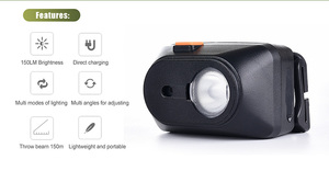 TANK007 TX108 LED <strong>Headlamp</strong> USB Rechargeable Helmet Lamp 3 Modes Super Bright High Lumen <strong>Explosion</strong>-<strong>proof</strong> Waterproof Lithium Ion - Product Image 3