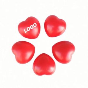 Red Heart Stress Ball, PU Foam Heart Squeeze Ball for Hand Exercise, Custom Logo Valentine Promotional <b>Gift</b> Toy - Product Image 1