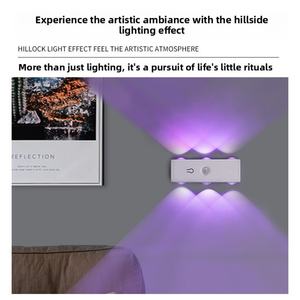 Lámpara de Pared LED Moderna con Sensor de Ondas de Agua, Diseño Ojo de Gato, Control Inductivo, Regulable, Material ABS, RGP, Fantasía Colorida - Product Image 3