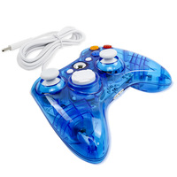 Contrôleur de manette de jeu filaire USB transparent pour accessoires Xbox 360 Xbox360