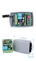 Carte de commande sans fil pour portail de garage, DC12V/24V, récepteur RF 315 MHz 433 MHz, interrupteur sans fil marche/arrêt