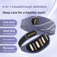 Portable Intelligent Pulse Chaleur Compresse Abdominale et Taille Ceinture De Massage Réducteur De Graisse Façonner Chaud Palais Ceinture De Massage 2000mAh