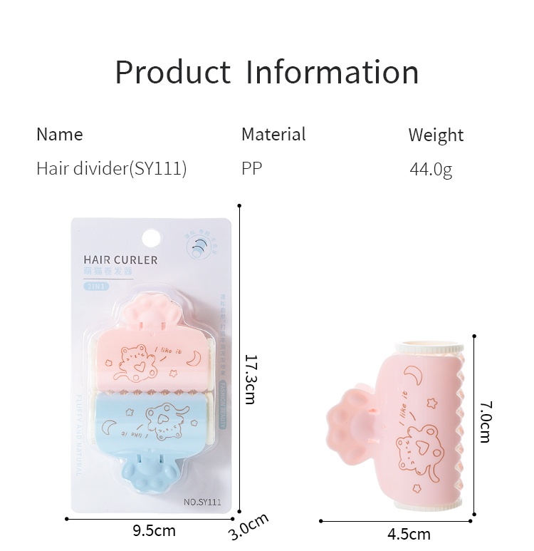LMLTOP 2pcs/set Self Grip Hair Roller Custom Logo Heatless DIY Waver Hair Curler Hair Roller Set Reusable Curler Tool SY111