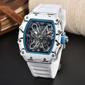 Montre à quartz pour homme tendance et élégante, best-seller, grand cadran, forme barillet, alliage, modèle écologique, montres à quartz stylées - Product Image 2
