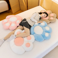 Coussin de siège en forme de patte de chat, poupée en peluche personnalisée, fabrication de jouets en peluche, coton PP, jouets en peluche de 8 pouces, jouets en peluche de Noël pour machine à griffes