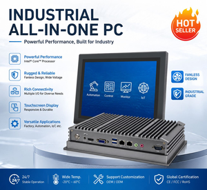 Panel <span class=keywords><strong>PC</strong></span> Industrial de 15, 17 y 19 Pulgadas con Doble LAN, Win10, J1900/6412 I3 I5 I Linux, Computadora Industrial sin Ventilador - Product Image 1