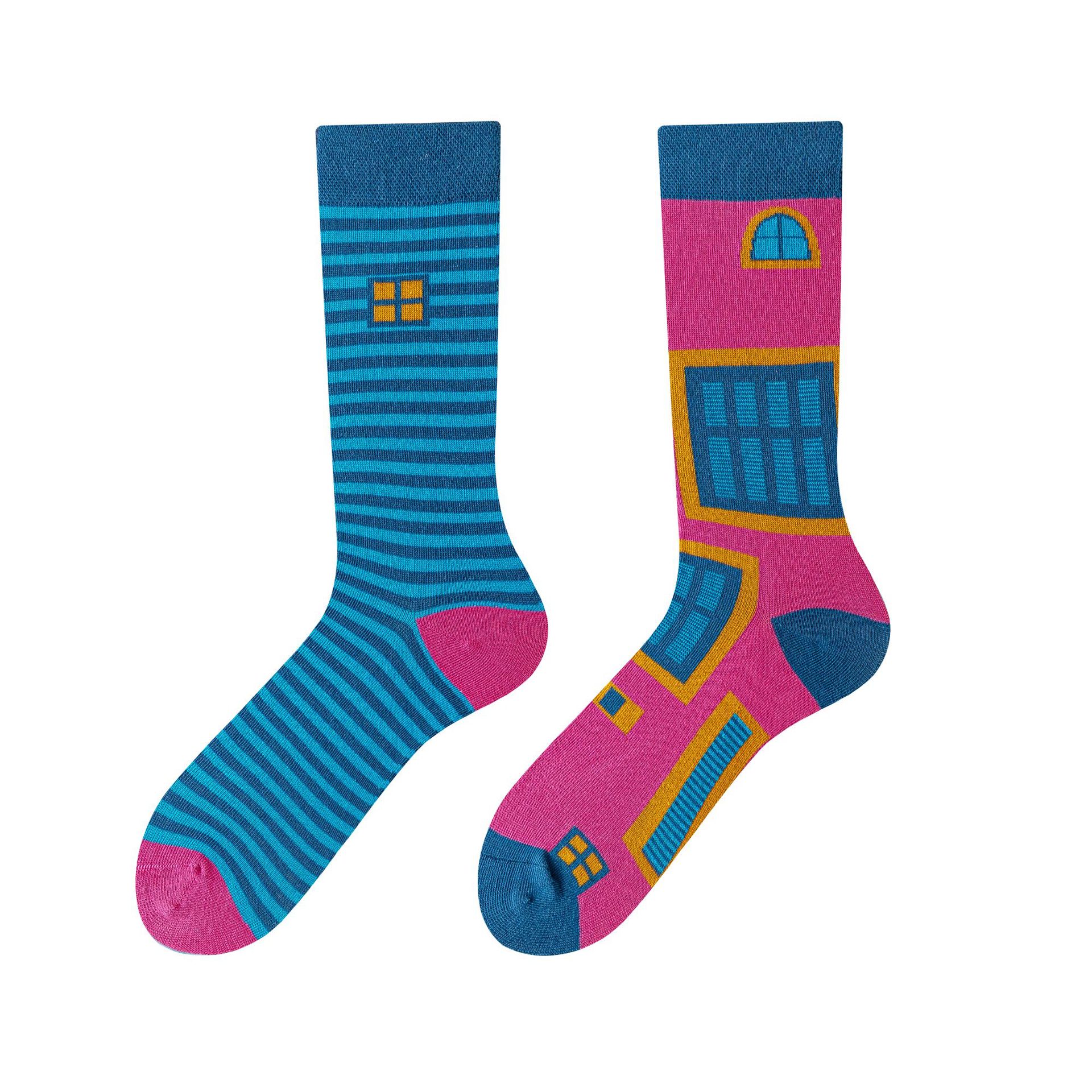 New Design AB Combed Cotton Fashion Fashion Custom Made Socks Happy Socks Wholesale