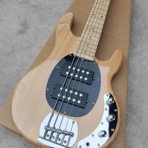 Basse électrique <span class=keywords><strong>Music</strong></span> <span class=keywords><strong>Man</strong></span> 4 5 cordes en bois naturel de haute qualité, qualité professionnelle pour les performances rock, élégante - Product Image 2