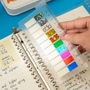 High Quality Shiny Index Tab Labels Students Adhesive Marker Classification Loose-Leaf Labels <b>Sticky</b> <b>Notes</b> for Learning Office - Product Image 4