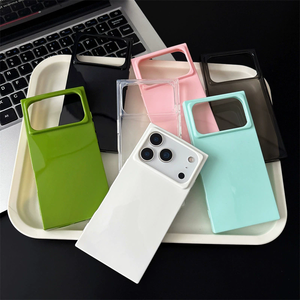 <span class=keywords><strong>Funda</strong></span> de teléfono Tpu suave de Color caramelo fluorescente brillante para <span class=keywords><strong>iPhone</strong></span> 16 15 14 13 para <span class=keywords><strong>iPhone</strong></span> 17 Pro Max <span class=keywords><strong>funda</strong></span> <span class=keywords><strong>cuadrada</strong></span> - Product Image 2