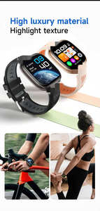 Montre connectée HT31 1,72 pouces pour femmes et couples, bracelet de sport extérieur IP67 avec lampe torche, suivi du sommeil, design carré tendance - Product Image 5