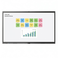 Tableau blanc interactif commercial 85-86 pouces, écran intelligent, affichage numérique 4K, écran tactile LCD, solution mur vidéo
