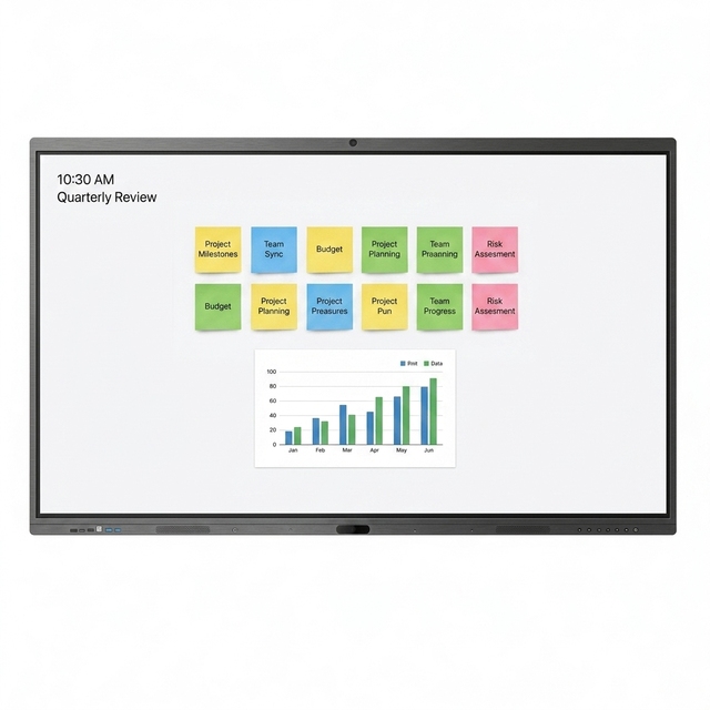 85 86 Inch Commercial Interactive Whiteboard Smart Board Digital Display 4K Touch Screen LCD Video Wall Solution