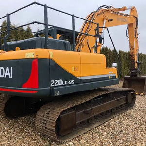 Mini pelle hydraulique sur chenilles Hyundai 220LC-9s d'occasion fabriquée au Japon 20 tonnes Garantie 1 an Pompe et roulement Matériel de construction - Product Image 1