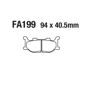 Pastillas de Freno de Disco Sinterizadas a Base de Cobre para Motocicleta, Delanteras y Traseras, para FA199 YAMAHA YP XP <span class=keywords><strong>XV</strong></span> XVS AD 125 250 400 500 600 1100 <span class=keywords><strong>1300</strong></span> - Product Image 4