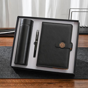 Custom Logo Marketing Promotional Leather Pu Diary Notebook Luxury Gift Set Business Corporate Business Gift Items - Product Image 3