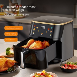 Friteuse à air électrique moderne 5L avec écran tactile, température super chauffée, en acier inoxydable et plastique, multifonctionnelle pour usage hôtelier - Product Image 3