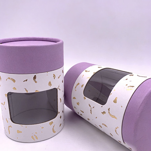 Custom Logo Biodegradable Kraft <b>Round</b> Cylinder Paper Tube Underwear Tube Packaging Socks T-Shirt Packaging Tube - Product Image 1