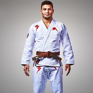 Kimono de Jiu-Jitsu personnalisé avec logo, uniforme de Jiu-Jitsu, arts martiaux, kimono de Jiu-Jitsu brésilien, coton, avec ceintures, pour femmes - Product Image 5