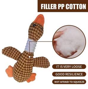 Hiphoppet новый двойной цвет дикий гусь пищащая собака жевательная игрушка от укусов чистка зубов с утиным звуком изготовитель на заказ - Product Image 4