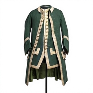 Abrigo de lana estilo francés vintage para hombre, uniforme histórico, manga larga, cierre de un solo botón, ropa de invierno para exteriores. - Product Image 4