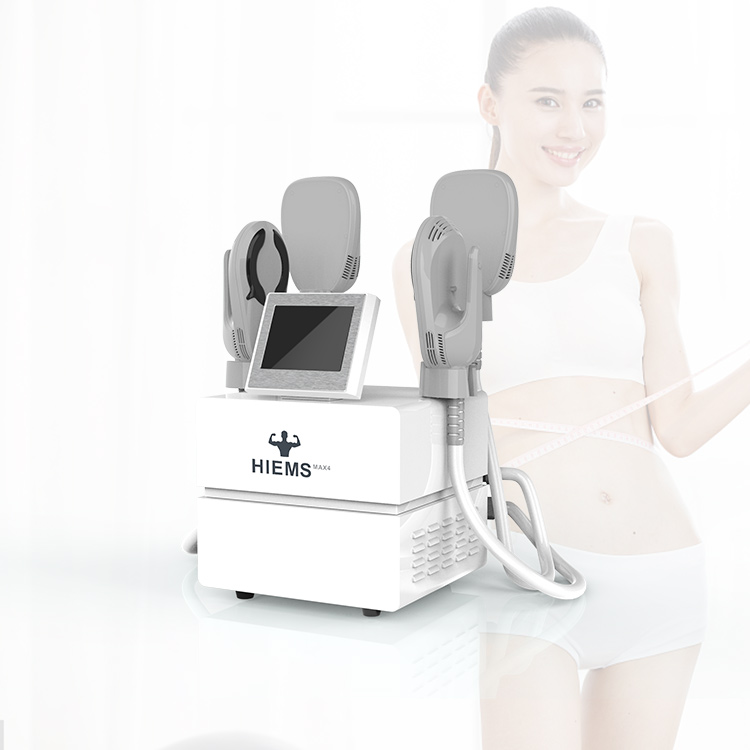 Máquina escultora de cuerpo de alta densidad de venta caliente Ems Masajeador de pérdida de peso Hiems Max4 EMT EMS Máquina de escultura 4 asas