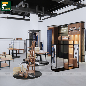 Expositor de Ropa con Espejo, Soporte para Prendas, Diseño de Accesorios para Tiendas de Ropa - Product Image 1