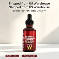 Stock USA - Livraison Directe - Gouttes Liquides de Complexe de Berbérine 60ml - Extrait Herbal pour la Gestion du Poids