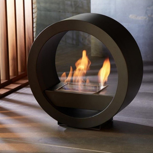 Caminetto a Bioetanolo Portatile Autoportante Senza Cappa, Fiamma Reale, Decorativo per Interni, in Acciaio Inossidabile per Casa e Hotel - Product Image 1