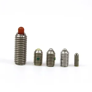 Stainless Steel Hexagon Socket Grub Set Screw Carbon Steel Threaded Ball Spring Plungers Round Set Screw