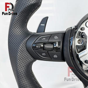 Volante Deportivo de Cuero con Calefacción para <span class=keywords><strong>BMW</strong></span> <span class=keywords><strong>Serie</strong></span> F F31 F01 F07 X3 F25 F33 F90 M5 X4 F26 F06 F87 F44 F87 M2 X1 F48 F34 M Sport, Disponible en <span class=keywords><strong>Stock</strong></span> - Product Image 3