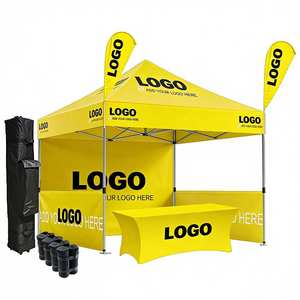 Carpa Publicitaria Plegable <span class=keywords><strong>Impermeable</strong></span> de 3x3m para Interiores/Exteriores, con Impresión Personalizada en <span class=keywords><strong>Lona</strong></span>, para Ferias Comerciales - Product Image 2