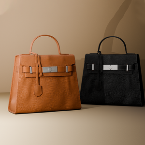 Bolso de Mano de Cuero Genuino con Logotipo Personalizado OEM para Mujer, Bolsos de Trabajo para Oficina, Sac à Main <span class=keywords><strong>Femme</strong></span> Luxe, Fabricante de Marca Privada - Product Image 2