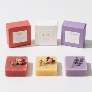 Organik sabun el yapımı çiçek sabunlar gül, zambak, lavanta nemlendirici ve gerçek kurutulmuş çiçek uçları zulüm ile uzun ömürlü-ücretsiz - Product Image 1