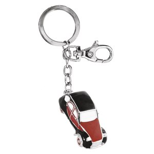 Llavero Clásico de Lujo Color Borgoña y Negro, con Logotipo Personalizable, Aleación de Zinc y Plástico, Diseño de Auto Clásico - Product Image 1