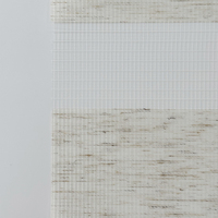Tissu pour stores zébrés en rouleau, double couche jour-nuit avec embout carré en plastique pour enrouleur