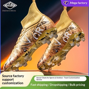 Chaussures de football unisexes à tige en mesh Temu, vente en gros, pour entraînement sur gazon adulte, crampons TF, modèle sportif pour école primaire X2501, fabriqué en Chine - Product Image 3