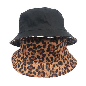 <span class=keywords><strong>หมวก</strong></span>ทรงถังชาวประมงสำหรับผู้หญิงเสือดาวพิมพ์ลายทุกชนิดกันแสง UV สำหรับกลางแจ้งแนววินเทจฤดูร้อนออกแบบได้ตามต้องการ - Product Image 1