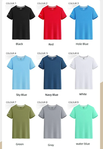 T-shirt respirant imprimé avec logo brodé, vêtement de travail avec chemises d'équipe color-block pour l'été, idéal pour les salons de thé et les cafés - Product Image 3