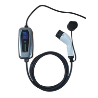 Nouveau chargeur EV portable 3,5 kW Type 2, courant réglable 16A, prise Schuko 220V, câble de charge de véhicule électrique sécurisé