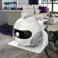 Jouet robot intelligent IA pour animaux de compagnie en gros avec évitement automatique d'obstacles, mouvement autonome et jeu interactif pour l'exercice des chats et des chiens