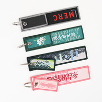 Porte-clés en tissu personnalisé avec logo, en polyester jacquard, pour banques, événements financiers et de sécurité, approuvé SGS