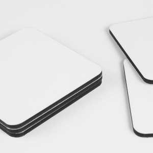 Sottobicchieri MDF personalizzati a buon mercato per sublimazione da 95mm tappetini per bevande in legno - Product Image 4