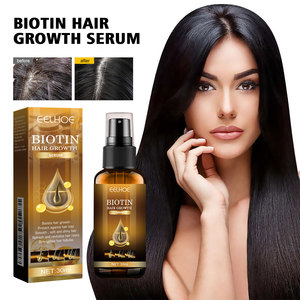Suero de Crecimiento Capilar Orgánico con Biotina, Aceite Esencial 30ml, Tratamiento Profesional para la Pérdida Rápida del Cabello, Alivio de la Calvicie, <span class=keywords><strong>Hidratante</strong></span> y Suavizante - Product Image 3