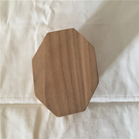 Boîte en bois octogonale tubulaire avec couvercle, conteneur de rangement cylindrique, pot hexagonal, boîte à capsules en bois pour le thé, le café, les épices, l'emballage