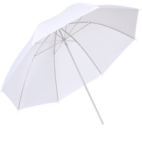 Parapluie Diffuseur de Lumière Blanche Translucide de 43" et Diffuseur Réfléchissant de 33" en Aluminium pour Équipement de Flash de Studio Photo