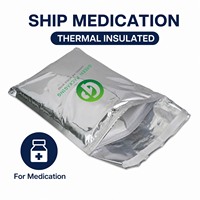 Enveloppes d'expédition isothermes auto-gonflables et extensibles pour médicaments